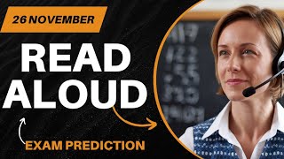 PTE Speaking Read Aloud November 2024 Predictions EXPOSED [upl. by Scoville]