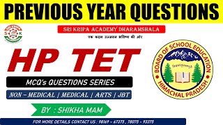 HP TET 2024  PSYCHOLOGY PYQ SERIES PART 2  SRI KRIPA ACADEMY DHARAMSHALA [upl. by Aihtenak408]