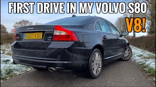 FIRST DRIVE IN MY VOLVO S80 V8 [upl. by Anuala]