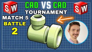 3D CAD esports  TOURNAMENT HIGHLIGHT  Match 5  RicardoJean vs Kcustoms  SOLIDWORKS vs SOLIDWORKS [upl. by Esnahc]