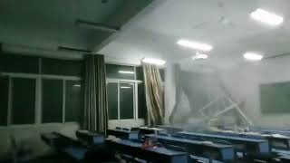 2106 Extreme Weather in China Severe Storm Hits Classroom in Nanchang City [upl. by Adle]