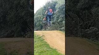 Big fast jump line at Leamington spa  Newbold bike sending it today with mates [upl. by Nivak]