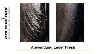 Ledersitze reinigen pflegen amp färbenLederfarbe auffrischen bei Farbabrieb Anleitung  COLOURLOCK [upl. by Banerjee]