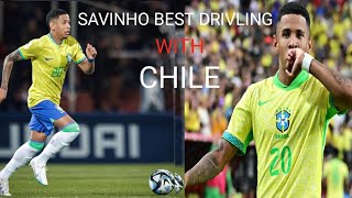 SAVINHO BEST SKILLS VS CHILE SAVINHO BEST PERFORMANCE WITH CHILE [upl. by Lehplar736]