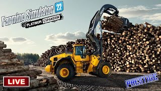 Logging Operations In SilverRun Forest  Farming Simulator 22 [upl. by Welford]