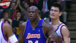 Devlerin Çarpışması  Yao Ming vs Shaquille ONeal [upl. by Shepley]