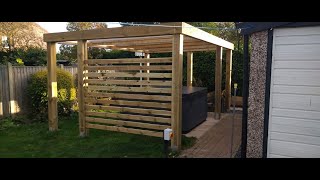 How to build a Pergola from Railway Sleepers in 3 minutes [upl. by Moshell]