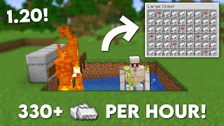 Minecraft 120 Easy IRON Farm Tutorial  330 Per Hour [upl. by Eleinad]