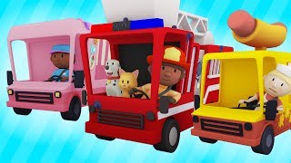 Trucks At The Car Wash  Best of Carls Car Wash Season 1  Cartoons For Kids [upl. by Sherwynd535]