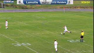 92424 LAmoille  U32 Boys Soccer [upl. by Eannaj]