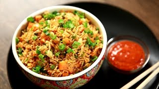 Schezwan Fried Rice Recipe  Chinese Fried Rice Recipe  The Bombay Chef  Varun Inamdar [upl. by Anovahs160]