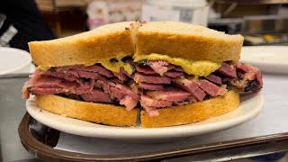 Best Pastrami Sandwich Established Since 1888  New York Food [upl. by Alekat]