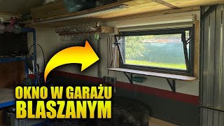 DIY  Montaż okna w garażu blaszanym  Install Window in Steel Building [upl. by Nnanaej]