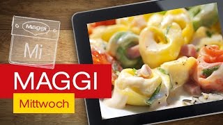 Tortellinisalat mit Schinken und Basilikum  MAGGI Mittwoch Hangout [upl. by Georgi]