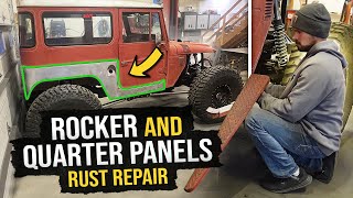 Rebuilding The Body On The FJ40 Land Cruiser Rust Repair [upl. by Akineg403]