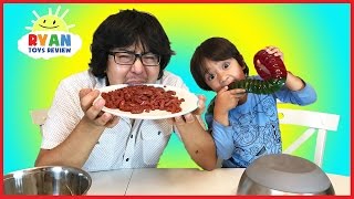 Real Food vs Gummy Food Challenge [upl. by Jeni]