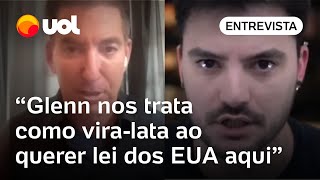 Felipe Neto rebate Glenn Greenwald sobre Elon Musk Tenta importar lei dos EUA para o Brasil [upl. by Hodgkinson]