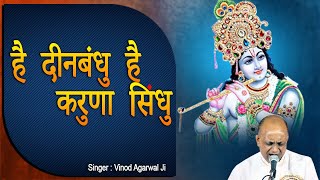 He Dinbandhu He Karuna Sindhu  है दीनबंधु है करुणा सिंधु  BHAJAN By  Shri Vinod Ji Agarwal [upl. by Elylrac]