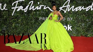 Red carpet highlights from the Fashion Awards 2021  Bazaar UK [upl. by Zerk]