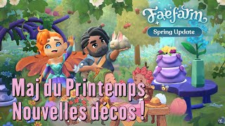 Fae Farm  Mise à jour de Printemps  Nouvelles Décorations amp Tenues Spring Update [upl. by Haroun]