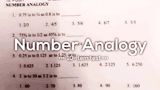 NUMBER ANALOGY part1  Numerical Reasoning Test [upl. by Cassady606]