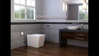 Installation  NUMI Intelligent Toilet  KOHLER [upl. by Alet]