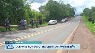 Piraju Corpo de homem foi encontrado num ribeirão [upl. by Esinet846]