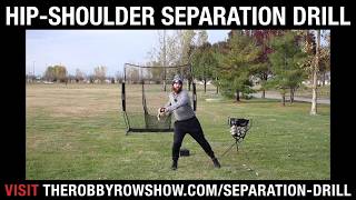 Hip Shoulder Separation Drill  Robby Rowland [upl. by Nafis980]