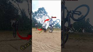 Cross Wheelie 😱☠️  Sudip Ninambu  shorts cycle tranding stunt mtb cycling [upl. by Schapira41]