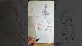 How I… SIDE VIEW ANATOMY sideview finliners markers inking pensketch anatomy malebody [upl. by Doone89]