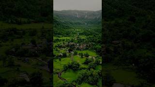 Pahado ke peeche wala gaon😍 mountains india maharashtra villagelife gaon pahadi [upl. by Sadnac]