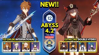 NEW Spiral Abyss 42 Floor 12 9 Stars C0 CHILDE amp C0 HU TAO  Genshin Impact 42 [upl. by Muraida]