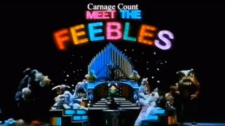 Meet the Feebles 1989 Carnage Count [upl. by Lleunamme434]