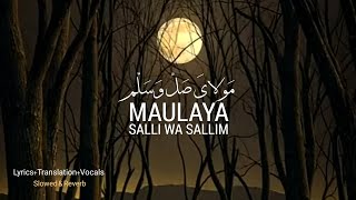 Maulaya Salli Wa Sallim  VocalsLyrics Translation  Slowed amp Reverb  Abu Ubayda  Without Music [upl. by Oirram]