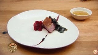 Reynold Poernomo Samurai Dish  Highlight Masterchef Australia [upl. by Gnouh]