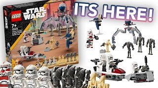 LEGO Star Wars 2024 Clone Trooper amp Battle Droid BATTLE PACK Revealed [upl. by Tade]