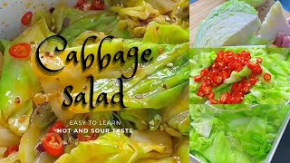 Easy recipe  Chinese Cabbage Salad Sichuan Taste [upl. by Dick]