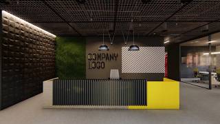 Interior design proposal for CoWorking space  Walkthrough Animation [upl. by Sachiko718]