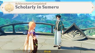 30 Hidden Achievement  Scholarly in Sumeru  Genshin Impact [upl. by Nnair924]