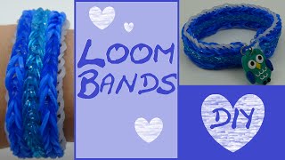 DIY Breites Loom Band mit Streifen Anleitung [upl. by Erroll]