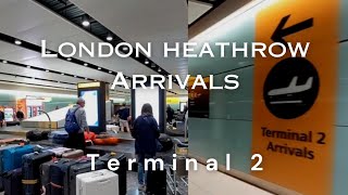 Heathrow Airport Terminal 2 Arrivals Airside amp Landside  February 2024 [upl. by Anyt128]