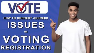 How to correct address issues in voting registration 2024 [upl. by Lepley]