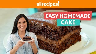 How to Make the Easiest Chocolate Cake From Scratch 🍫 🍰  Easy amp Quick Homemade Chocolate Cake [upl. by Ettegroeg]