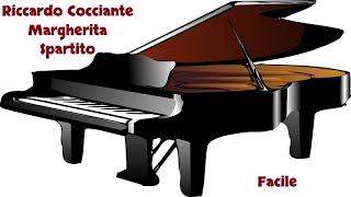 Riccardo Cocciante  Margherita Spartito Piano Facile [upl. by Nelag695]