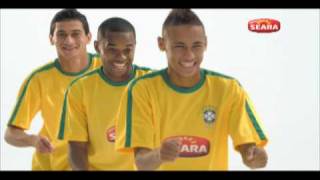 Robinho Neymar e Ganso no comercial da Seara  OFICIAL [upl. by Backler]