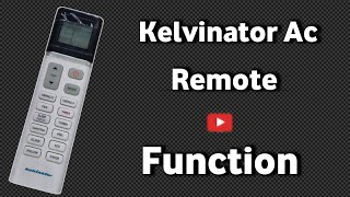 Kelvinator ac remote function  how to use kelvinator ac remote setting [upl. by Rovelli]