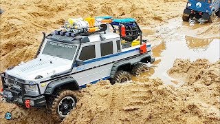 RC CRAWLER 6x6 RESCUE and BOAT KIDNAPPING [upl. by Eelyr]