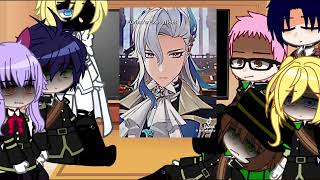 SERAPH OF THE END REACTS TO YN AS FURINA ll GACHA ll SERAPH OF THE END ll REACTION VIDEO [upl. by Aiyotal]