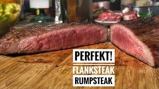 70 Perfektes Teriyaki Flanksteak und Rumpsteak vom Holzkohlegrill [upl. by Ydroj]