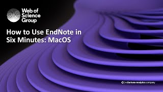 How to use EndNote X9 in six minutes macOS [upl. by Baylor]